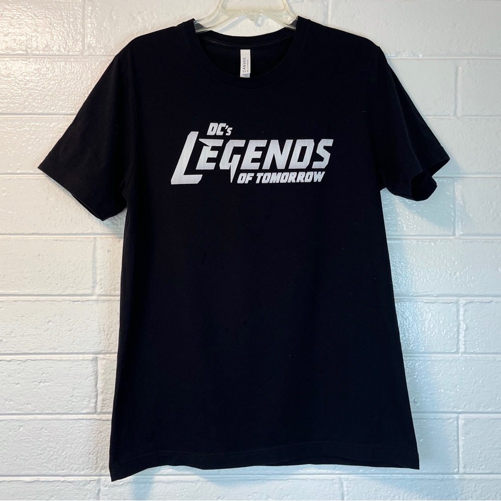 BELLA + CANVAS “DC’s Legends of Tomorrow” black t-shirt, men’s size L  EUC